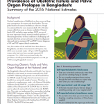 Prevalence of Obstetric Fistula and Pelvic Organ Prolapse in Bangladesh