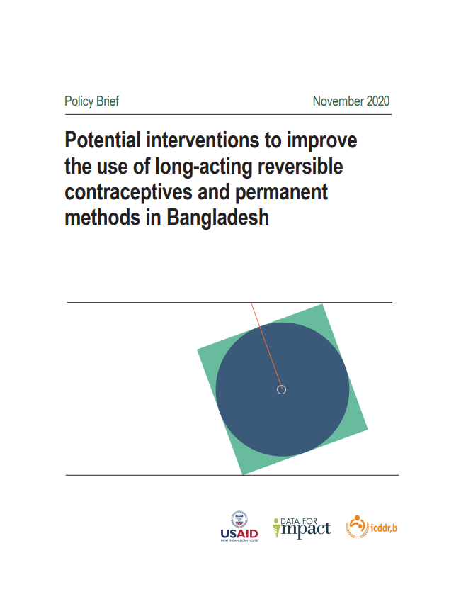 Policy Brief on Potential interventions to improve the use of LARC & PM methods in Bangladesh