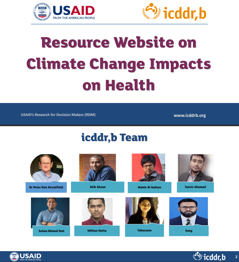 Resource Website on Climate Change Impacts on Health